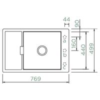 Pomivalno korito SCHOCK Mono D-100XS FB Stone