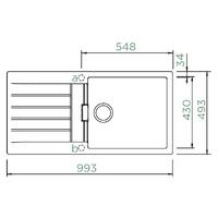 Pomivalno korito SCHOCK Signus D-100L FB Silverstone