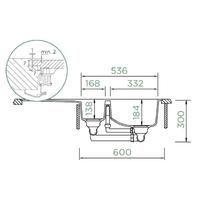 Pomivalno korito SCHOCK Waterfall D-150 FB Puro