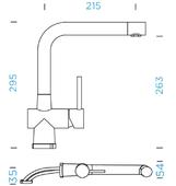 Kuhinjska armatura Schock LAIOS W 517005 EDM