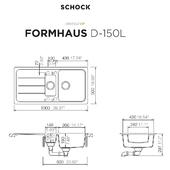 Pomivalno korito SCHOCK Formhaus D-150L Onyx