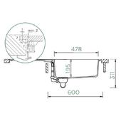 Pomivalno korito SCHOCK Signus D-100L FB Silverstone