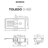 Pomivalno korito SCHOCK Toledo D-150 Silverstone